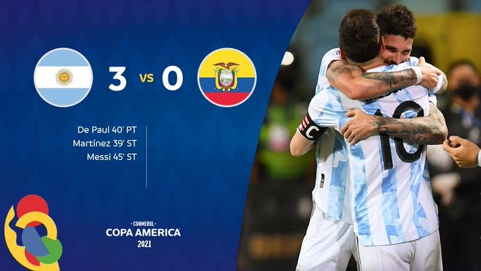 Highlight trận đấu Argentina vs Ecuador ngày 04/07 | Xem lại trận đấu